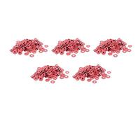 Agmoctz 1000 Pcs 3X8X0.7mm Fibre Isolante Rondelles Isolantes Entretoises Rouge