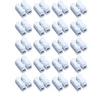 Agmoctz 1000PCS CH2 Spring Quick Wire Connector Cable Clamp Terminal Block Connector pour LED Strip Light