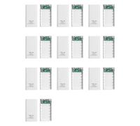 Agmoctz 10X 18650 Batterie Power Bank Box 5V 2.1A LCD Display 20000MAh Power Board pour 6X18650 Batterie DIY Powerbank Case (Blanc)