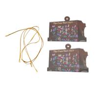 Agmoctz 2 Pièces Ornements Empilés de Livres, Ornement de Coeur pour Les Amateurs de Livres, Ornements de Livres D'Album, Ornement de Pile de pour Les Lecteurs Facile à Utiliser 8x6 cm
