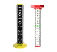 Agmoctz 2 Pièces Règle de Hauteur de Plafond et de Carrelage, Règle de Mesure avec Base Magnétique, Règle de Mesure, Plafond Suspendu