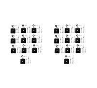 Agmoctz 20 Pièces Mécanisme Mouvement Silencieux à Faire Soi-Même, Ensemble D'Aiguilles Broche, Mécanisme Mouvement D'Horloge Quartz Mural Faire Soi-Même, Pièce Réparation, Kit D'Horloge