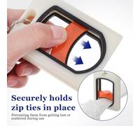 Agmoctz 2PCS Glow Glow Portable Cable Tie Solder, Cord Management Zip Tie Organisateur pour une Organisation Améliorée