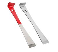 Agmoctz 2PCS Pied de Biche Grattoir Extracteur de Clous Barre de Levier Plate en Acier Inoxydable avec Bord Incliné pour Tirer et Gratter L'Outil