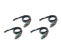 Agmoctz 2X 2 Fils 4 en 1 Deutsch Double Sorties DT DTM Connecteur Adaptateurs de Prise pour Phare Antibrouillard LED Feux de Pod LED Barre Lumineuse LED