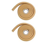 Agmoctz 2X 2M Protection Des Mineurs Table Garde Bande de SÉcuritÉ pour Produits En Verre Bord Meubles Horreur Bar Crash Coin Mousse Pare-Chocs Collision (Couleur Du Bois)