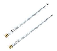 Agmoctz 2X Antenne telescopique pour Radio TV Design de 4 Sections 60cm