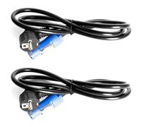 Agmoctz 2X Câble d'alimentation pour Éclairage de Scène Powercon Plug 1,5 M, Cordon D'Éclairage LED DMX512 à 3 Conducteurs, Cordon d'alimentation pour Aviation, Prise UE