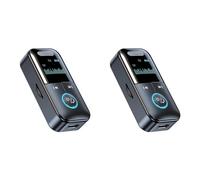 Agmoctz 2X Émetteur Récepteur Bluetooth 5.4 2 en 1 Adaptateur Audio AUX Jack 3,5 mm Portable sans pour TV/PC/Casque/Voiture Maison