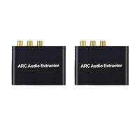 Agmoctz 2X Extracteur Audio Arc Compatible, Convertisseur Audio Arc vers SPDIF, Prise Jack 3,5 mm Coaxiale Stéréo, Adaptateur Arc Compatible