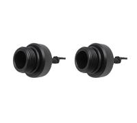 Agmoctz 2X Fixation du Bouchon Anti-Poussière avec Corde Bouchon Anti-Poussière Plongée pour Réservoirs de Plongée Valves Embout Bouchon Anti-Poussière de Plongée de Plongée Noir