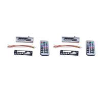 Agmoctz 2X Module de Lecteur de DÉCodage de Plaque du DÉCodeur Bluetooth Mp3 Soutien FM Radio USB TF LCD Plastique Mp3 Wma Plaque du DÉCodeur