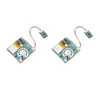 Agmoctz 2X Module D'Enregistrement de Musique USB Module de Son Enregistrable MP3 DIY Module de Son Téléchargeable USB, Bouton