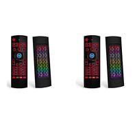 Agmoctz 2X Souris Air pour Boîte de TéléVision Android, Mini Clavier sans Télécommande Air Souris