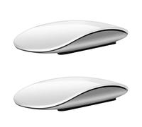 Agmoctz 2X Souris Magique sans Bluetooth Souris D'Ordinateur Rechargeable Silencieuse Souris Pc Ergonomiques et Minces pour (Blanc)