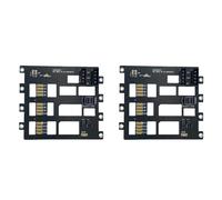 Agmoctz 2X Support de Disque Dur SAS/pour Serveur de Stockage NAS 6 Gbit/S SFF8643 vers Adaptateur SSD 4 Baies HDD, Grande Alimentation 4D