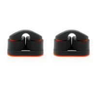 Agmoctz 2X Taquet Coinceur pour Bateau avec Roulement à Billes, Kit de Carénage, Guide-Câble pour Voile, Voilier, Canoë, Dériveur, Grand Modèle.