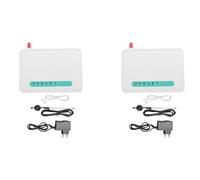 Agmoctz 2X Terminal sans Fixe Quadri-Bande GSM Carte SIM Ligne Téléphonique Appelant de Bureau Numéroteur GSM850 / 900/1800 / 1900MHZ Prise UE