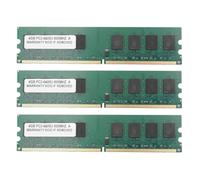 Agmoctz 3X 4Gb 4G Ddr2 800Mhz Pc2-6400 Mémoire D'Ordinateur Ram Pc Dimm 240 Broches Compatible Plate-Forme pour pour Mémoire de Bureau Dédiée pour