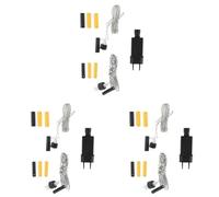 Agmoctz 3X Adaptateur d'alimentation pour Éliminateur de Batterie AA AAA Remplacer 2 3 Piles AA AAA 1.5V pour Lampe à LED, Radio et Plus, Prise Européenne
