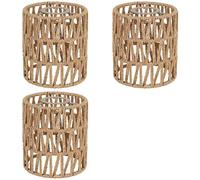 Agmoctz 3X Boho Shades Remplacement 5,9 Pouces de Hauteur Pendentif Applique Abat-Jour Ventilateur de Plafond Lumière Couvre Cylindre Tissé Abat-Jour
