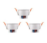 Agmoctz 3X Capteur de PréSence Humaine Tuya ZigBee MmWave avec DéTection de Radar à Micro-Ondes de Luminance Capteur de Mouvement PIR Celling Mount