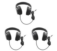 Agmoctz 3X Casque de Guitare Amplificateur de Guitare Mélangeur Audio sur Casque D'Oreille Casque Stéréo Filaire Pliable Rétractable