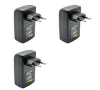 Agmoctz 3X Injecteur PoE Gigabit 48 V, Sortie 48 V/0,5 A, IEEE 802.3af/At, PoE+ Passif 10/100/1000 Mbit/S, Prise UE.