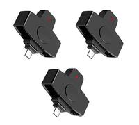 Agmoctz 3X Lecteur de Carte CSCR3 Smart Déclaration Fiscale Bancaire de Type C Carte SIM/Lecteur de Carte D'Identité de Carte IC