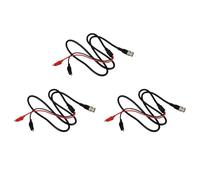 Agmoctz 3X P1011 Bnc Q9 Mâle Double Dot Crocodile Oscilloscope Sondes de Test de Câble Sondes 1M