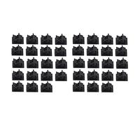 Agmoctz 40Pcs Noir Serre-Câble en Plastique Réglable Auto-Adhésif Pinces pour Câbles de Voiture