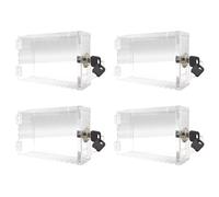 Agmoctz 4X Boîte de Verrouillage de Thermostat Universelle avec Couvercle de Thermostat à Clé pour Thermostat Mural Convient Aux Thermostats de 7 X 4,5 Pouces ou Moins