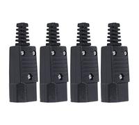 Agmoctz 4X Noir IEC-320 C14 Fiche Male AC Puissance Inlet Socket Connecteur 250V 10A