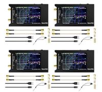 Agmoctz 4X pour Analyseur de Réseau Vectoriel -H4 Affichage 4 Pouces 10KHz-1.5GHz MF HF VHF Analyseur D'Antenne UHF