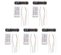 Agmoctz 5X Bluetooth 5.0 MP3 Decoder Board DC 5V 12V Car FM Radio Module Support TF USB AUX pour Téléphone de Voiture