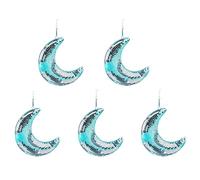 Agmoctz 5X Boule Disco en Forme de Lune Boules Disco Décor pour Fête, Chambre, Maison, Bar, Décor Disco Suspendu Rétro-Réfléchissant Lumières de Boule Disco