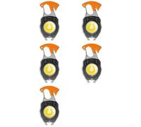 Agmoctz 5X Lampe de Travail Portable D'Extérieur, Porte-Clés, Lampe COB Multifonctionnelle, Étanche et Rechargeable, Décapsuleur et Tournevis