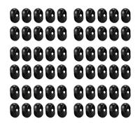 Agmoctz 60 Pièces Séries Filet d'escalade Filet de Connecteur en Plastique Accessoires d'escalade à Boucle pour L'Extérieur Amusement Pièces de Corde d'escalade Osciller Noir