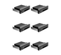 Agmoctz 6X Baie Interne sans Plateau de 5,25 Pouces III Boîtier de Fond de Panier de Disque Dur Rack Mobile Remplaçable à Chaud pour Disque Dur 2,5/3,5 Pouces