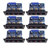 Agmoctz 6X Carte Amplificateur de Puissance Numérique 2.1 Canaux 2X25W + 50W Bluetooth 5.0 Subwoofer