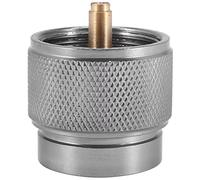 Agmoctz Adaptateur de cuisinière de camping 1 lb propane petit réservoir entrée et valve lindal EN417 sortie bouteille extérieure GPL bidon convertir
