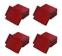 Agmoctz Blocs de Cire à Cacheter pour Bouteilles - Cire D'Embouteillage Résiliente et Polyvalente pour Le Vin, 16 Pépites de Cire 0,2 Kg avec PTFE, Rouge