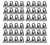 Agmoctz Clip pour Agrandie de 48 Pièces Sling Clasp Olecranon Hook pour Keychain Snap Hooks Bag Couleur Noire Convient Aux Femmes Ou Aux Utilisez Relaxant