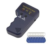 Agmoctz Copieur de Duplicateur D'éCrivain de Lecteur RFID 125KHz Tenu dans la Main, Programmeur de Cloner de Carte D'Identité de Mise à Niveau, avec 10 PièCes de Cartes RéInscriptibles