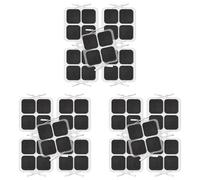 Agmoctz Coussins de Remplacement D'Unité TENS, Coussinets D'Unité TENS 2x2 Pouces 60 Pièces Tampons D'Électrodes Auto-Adhésifs Réutilisables