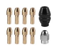 Agmoctz de Pinces de Mandrin de Forage pour, Embout Sans Clé 4486 de Remplacement de 1/32 Pouces à 1/8 Pouces avec D'éCrous de Forage Rotatif de Remplacement