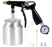 Agmoctz de Pulvérisation de Sous-Couche Kit de à Peinture à Air Comprimé Ndercoat avec Tuyaux de Pulvérisation Droits et 360°
