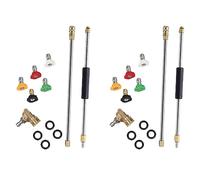 Agmoctz de pulvérisation d'extension pour nettoyeur avec 10 embouts de buse pulvérisation 2 coupleur pivotant, 4000 PSI Power Washer Cleaner Accessoires Set
