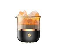 Agmoctz Diffuseur D'Aromathérapie en Lampe de Sel avec 7 Lumières Colorées, Humidificateur à Brume Fraîche de 160 ML, pour B.