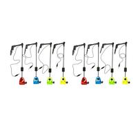 Agmoctz Ensemble de 8 ÉChangistes de PêChe Indicateurs D'Alarme de Touche de PêChe dans Un ÉTui Zippé Accessoires de PêChe à la Carpe ÉChangistes IlluminéS par LED